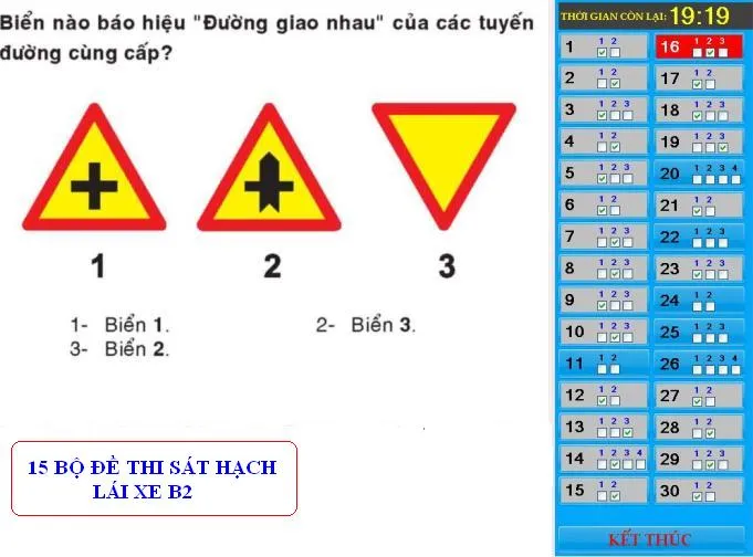 15 bộ đề thi sát hạch lái xe B2 - tài liệu vàng cho người học lái xe