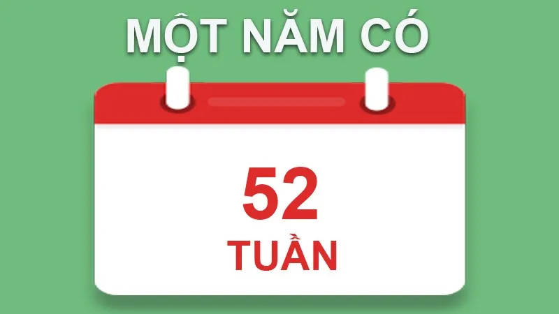 Một năm có 52 tuần