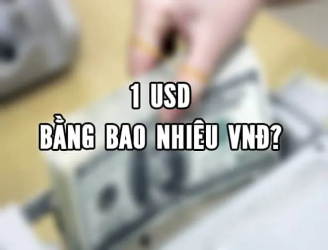 1 USD (Đô La Mỹ) Bằng Bao Nhiêu Tiền Việt Nam