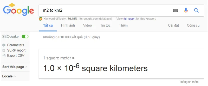 1 m2(mét vuông) bằng bao nhiêu mm2, km2, cm2, dm2 chuẩn xác nhất?