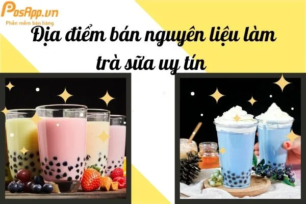 nguyên liệu làm trà sữa