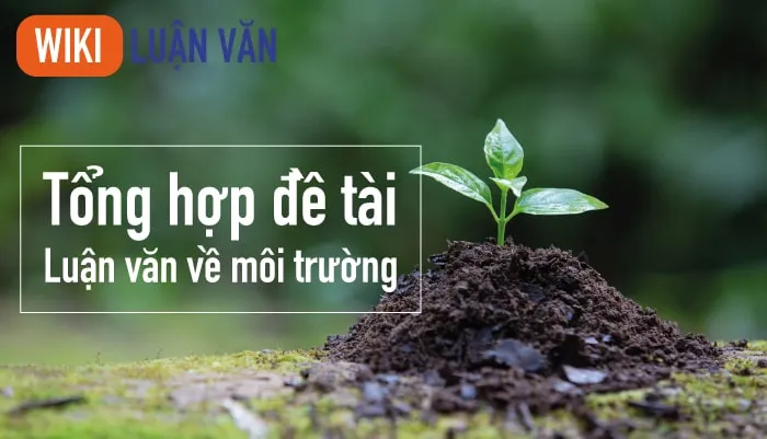 Tổng hợp 20 đề tài luận văn về môi trường hay nhất