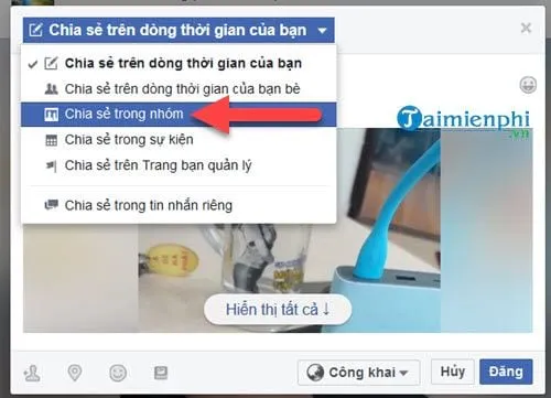 huong dan share LiveStream vao group facebook 5