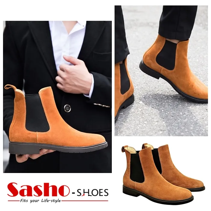 (Ảnh: Giày Chelsea Boots chất liệu da bò nguyên tấm từ thương hiệu Smartmen da bò với giá bán 1.260.000 - Sản phẩm đủ size tại Tiki.vn)