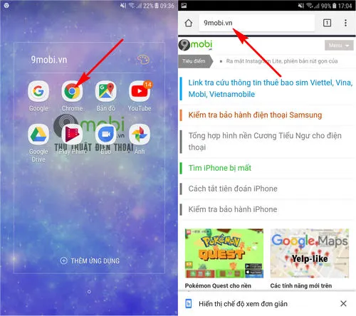 cach thay doi giao dien google chrome tren dien thoai android 2
