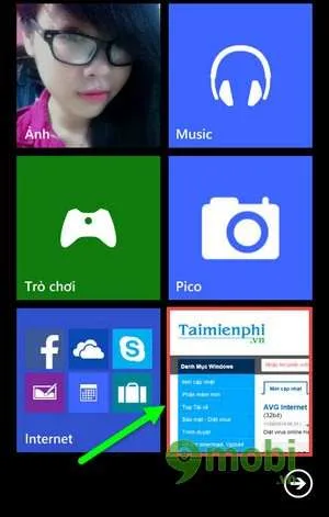 them mot trang web len man hinh chu tren windows phone