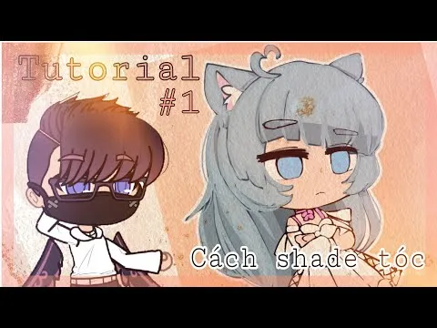 [Gacha club + Ibispaint X] Tutorial // Gacha edit // Cách shade tóc ( theo kiểu mình ) #1