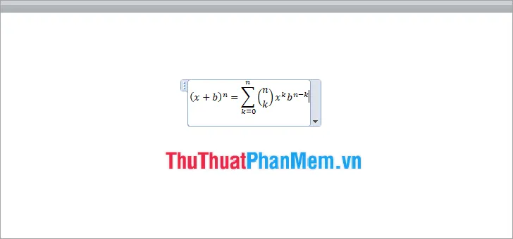 Chỉnh sửa công thức