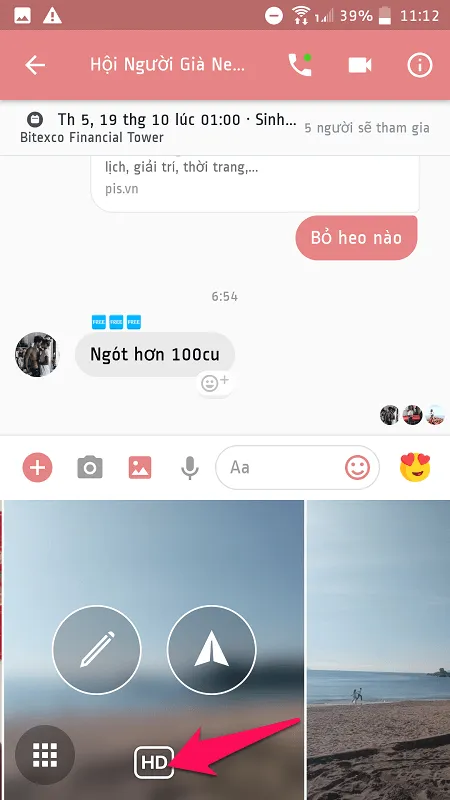 Cách gửi ảnh chất lượng cao qua Facebook Messenger