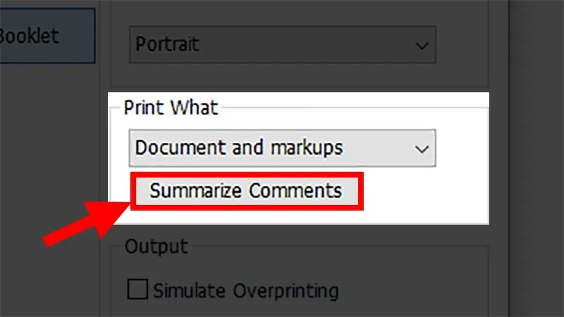 Summarize Comments: Chọn hiện hoặc không hiện các bình luận có trong file PDF