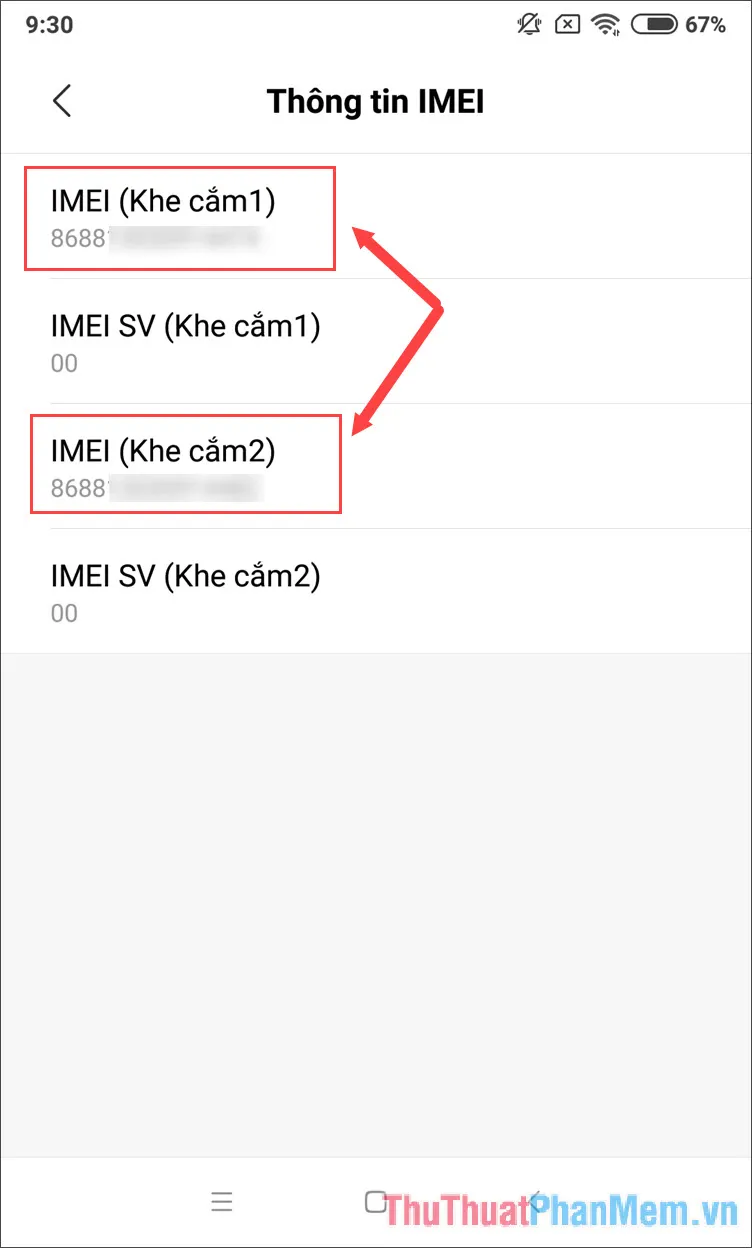 Thông tin về IMEI thiết bị của bạn