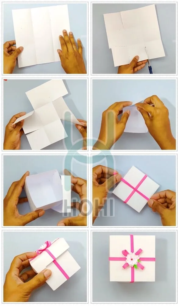 Cách làm hộp quàng bằng giấy trắng a4 đơn giản, tiết kiệm