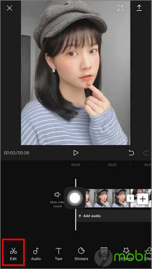 cach chinh sua video tiktok tren dien thoai bang capcut