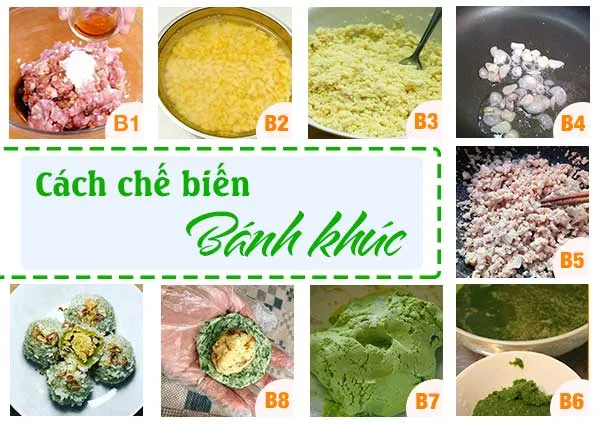 cách chế biến món bánh khúc