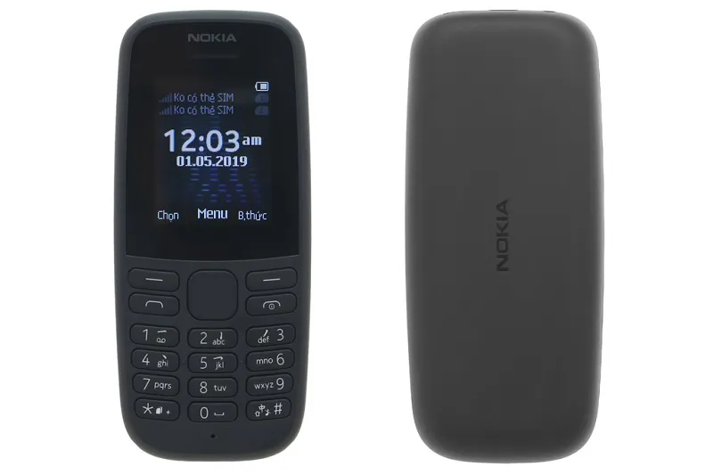 Điện thoại Nokia 105 Dual (2019) | Thiết kế