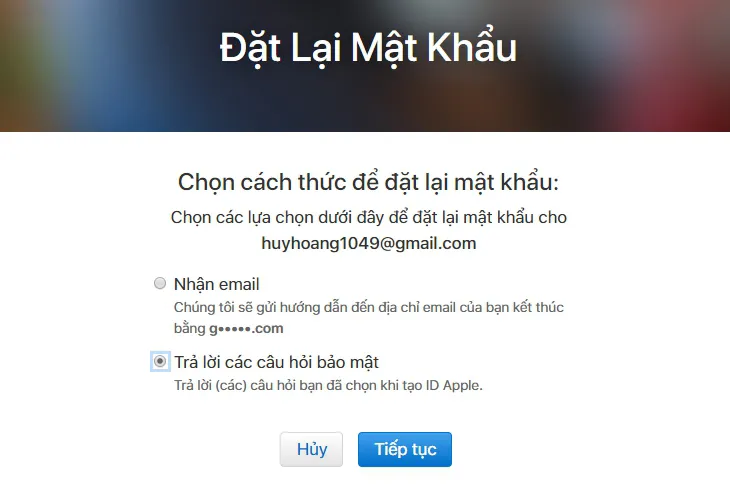 Cách lấy lại mật khẩu ID Apple khi bị mất