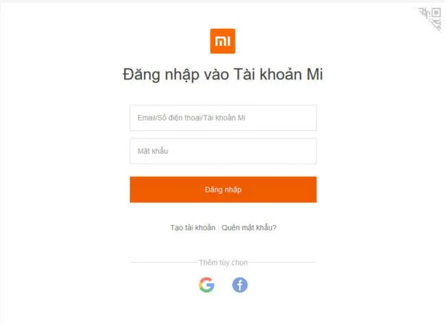 Quen Mat Khau Dien Thoai Xiaomi