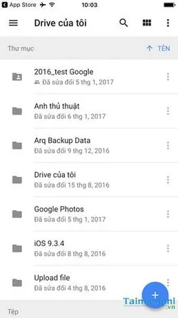 su dung google drive tren android