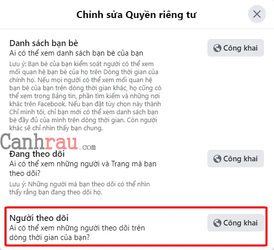 Cách hiển thị số người theo dõi trên Facebook mới nhất hình 26