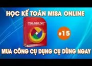 Học Kế Toán MISA Online  Hạch toán mua Công cụ dụng cụ