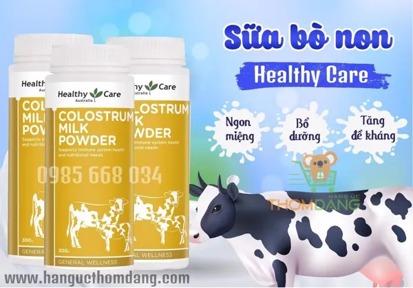 Công dụng của sữa bò non Colostrum Milk Powder Healthy Care