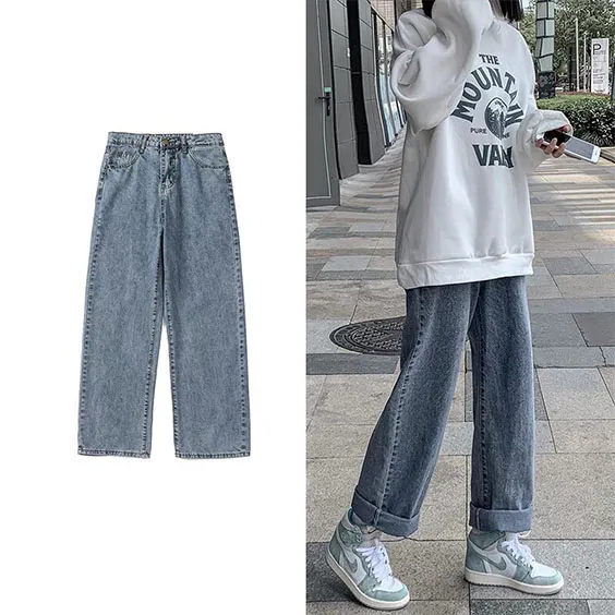 Quần jeans ống rộng