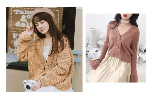 Áo cardigan nữ dáng ngắn