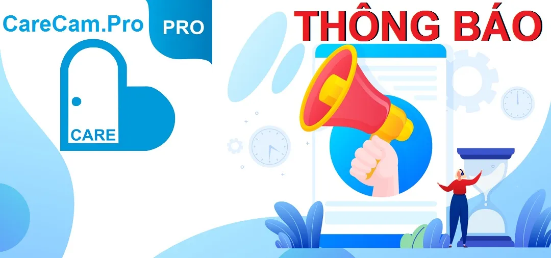 Thông báo Cập Nhật hệ thống CareCam