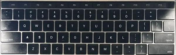 Các phím chức năng touch bar