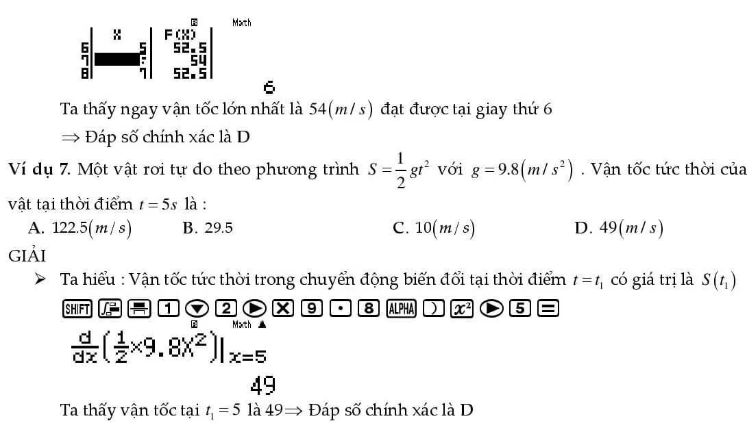 Cách bấm máy tính đạo hàm - Ảnh 5