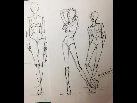 How to draw fashion model part 1 / How to draw fashion model part 1