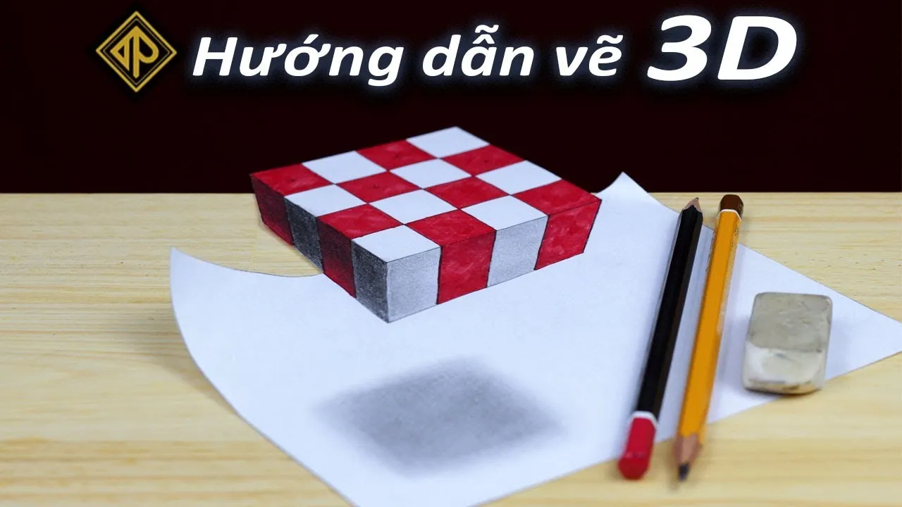 Cách Vẽ Hình 3D Đơn Giản Bằng Bút Chì - YouTube