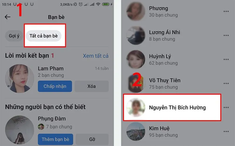 Chọn bạn bè bất kỳ