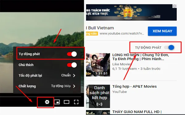 Tắt đề xuất video trên máy tính