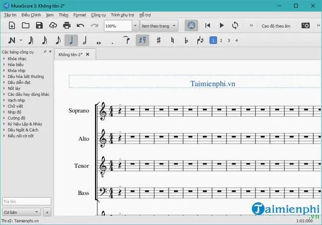 cach dung musescore tao ban nhac moi 8