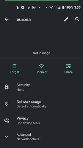 Android 10: Cách xóa kết nối Wifi đã lưu