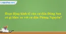 Hoạt động kinh tế của cư dân Đông Sơn có gì khác so với cư dân Phùng Nguyên ?