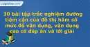 30 bài tập trắc nghiệm đường tiệm cận của đồ thị hàm số mức độ vận dụng, vận dụng cao