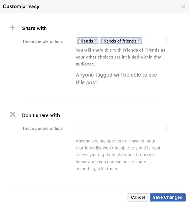 You can control exactly who can, and can't, see your Facebook Friends list, by selecting the "Custom" option.