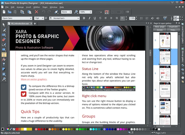 Phần mềm chỉnh sửa ảnh trên máy tính: Xara Photo & Graphic Designer