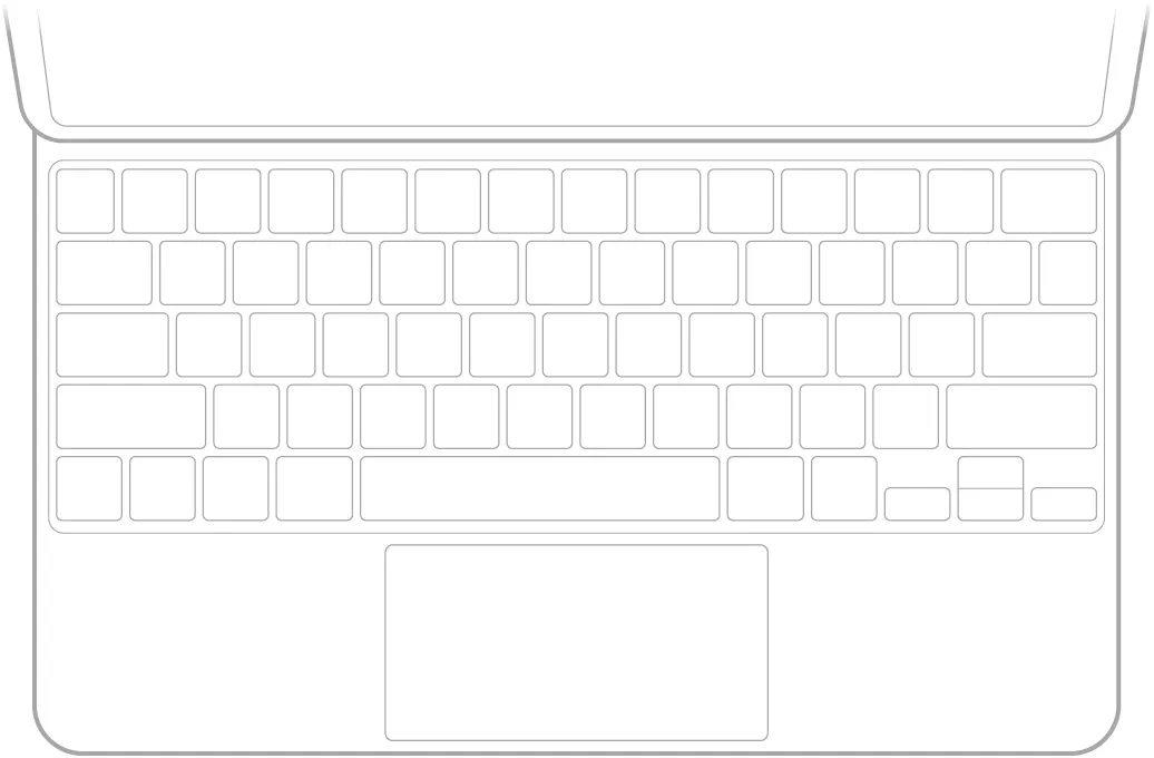 Hình minh họa Magic Keyboard cho iPad.