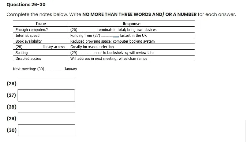 Bài tập IELTS và đáp án mẫu đề thi IELTS Listening (update liên tục 2020)