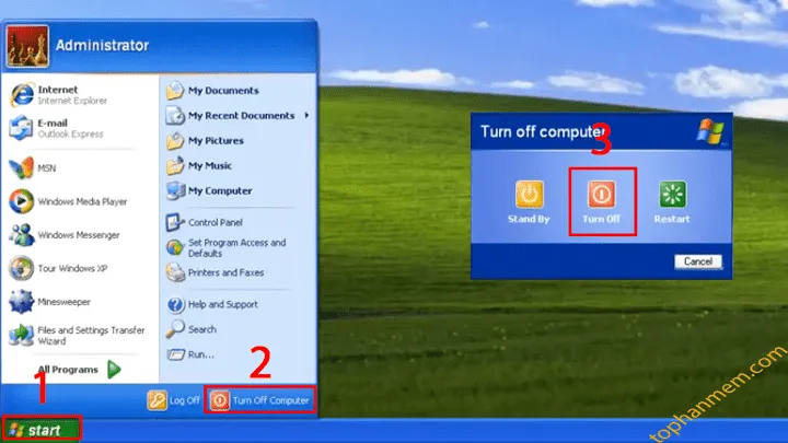 Cách bật tắt máy tính Windows đúng cách