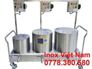 Bộ 3 nồi nấu phở liền bệ 30L - 100L - 120L