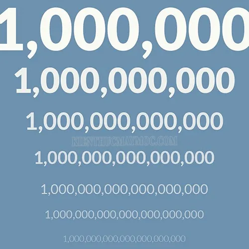 1 tỷ sẽ có 1 chữ số 1 và 9 chữ số 0