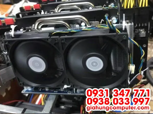 Dàn máy đào 6 VGA RX580 4GB MAXSUN 2 Fan MINER