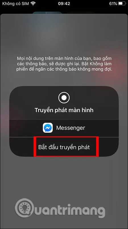 Bắt đầu truyền phát