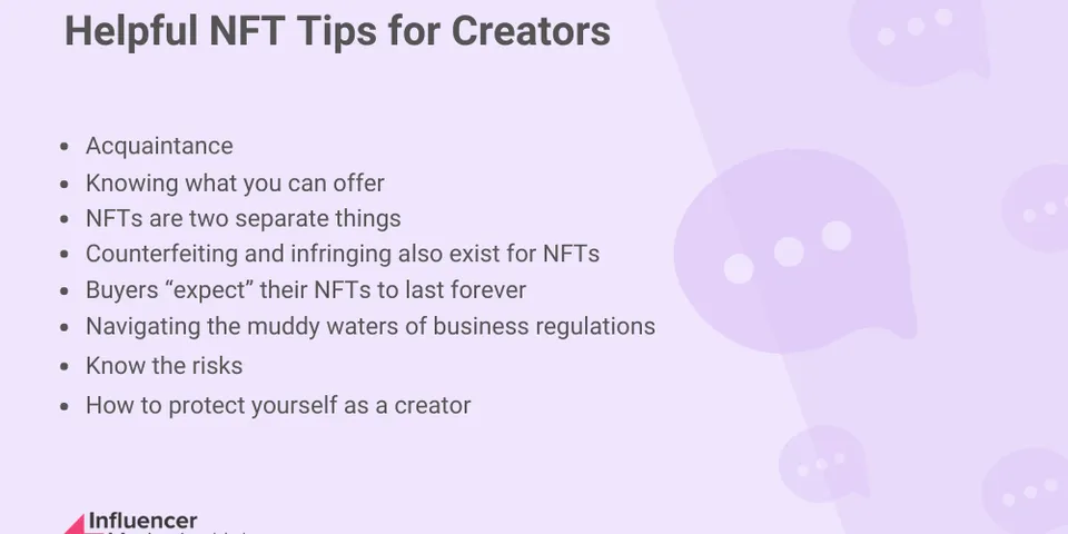 8 điều sáng tạo phải xem xét về NFTS & NBSP;