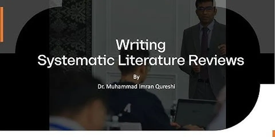 A systematic review of related literature follows a certain method