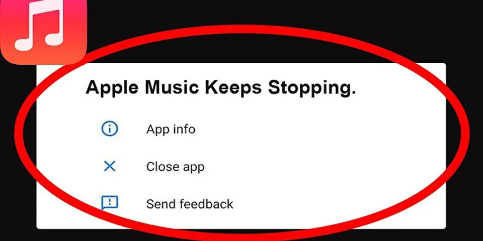 Apple Music keeps stopping 2021